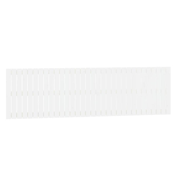 Wand Kopfteil Weiß 204cm Massivholz