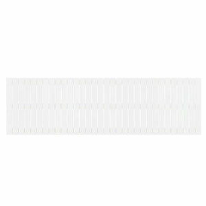 Wand Kopfteil Weiß 204cm Massivholz