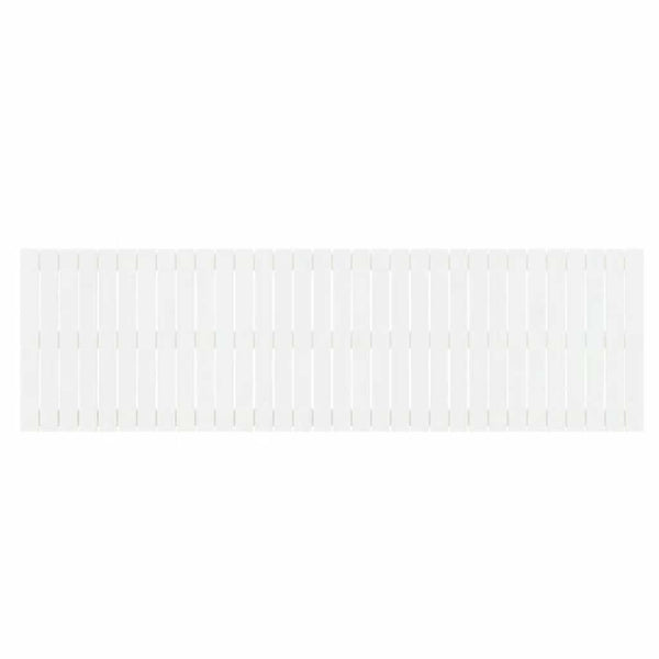 Wand Kopfteil Weiß 204cm Massivholz