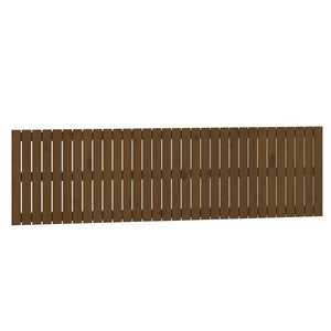 Wand Kopfteil Honigbraun 204cm Kiefer Massivholz