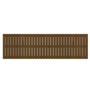 Wand Kopfteil Honigbraun 204cm Kiefer Massivholz