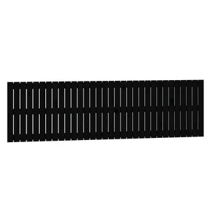 Schwarzes Wand-Kopfteil 204cm Massivholz