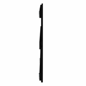 Schwarzes Wand-Kopfteil 204cm Massivholz
