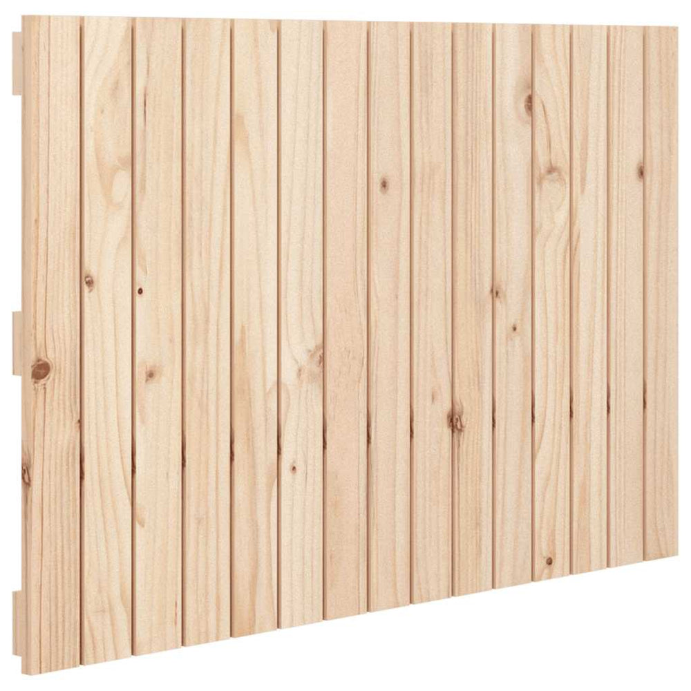 vidaXL Tête de lit murale 95,5x3x60 cm Bois de pin massif