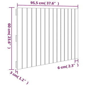 Wand Kopfteil 95,5cm Kiefer Massivholz