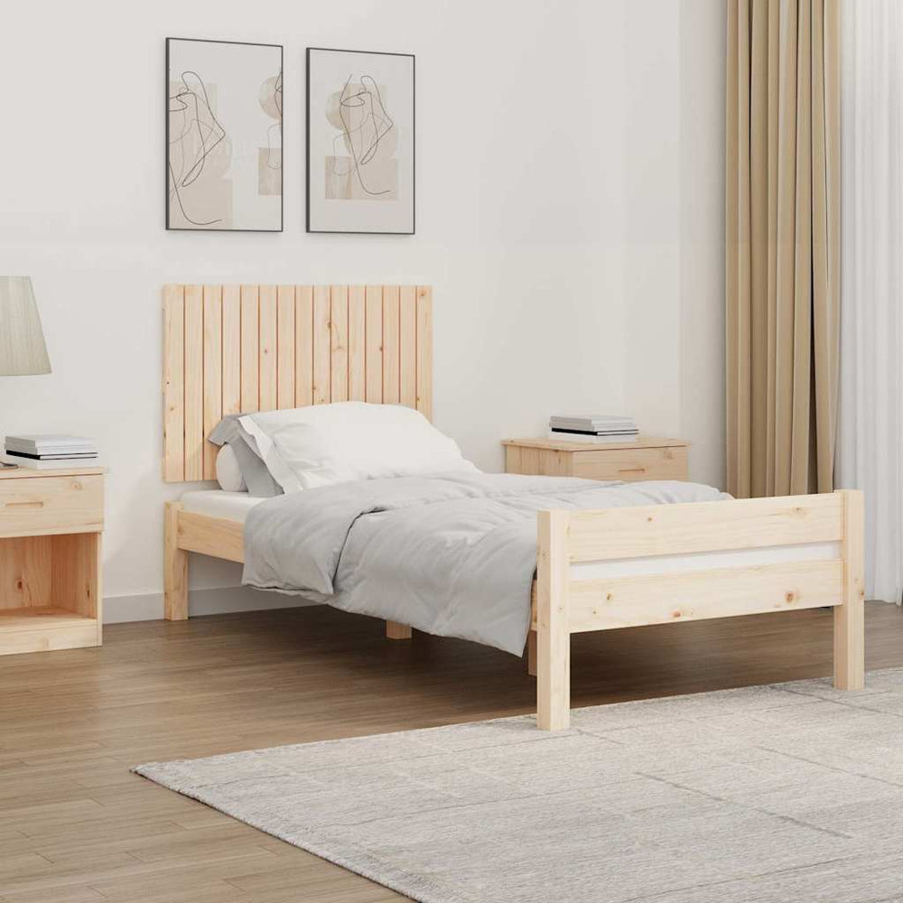 vidaXL Tête de lit murale 95,5x3x60 cm Bois de pin massif