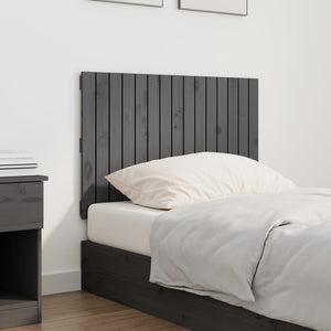 Wand Kopfteil Grau 95,5cm Massivholz
