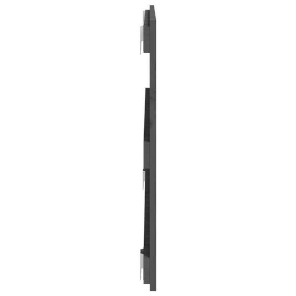 Wand Kopfteil Grau 95,5cm Massivholz