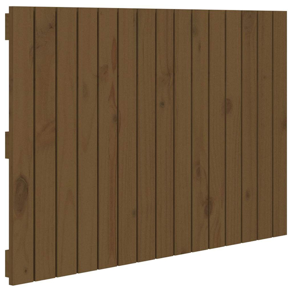vidaXL Wall Headboard Honey Brown 95.5x3x60 cm Solid Pine Wood