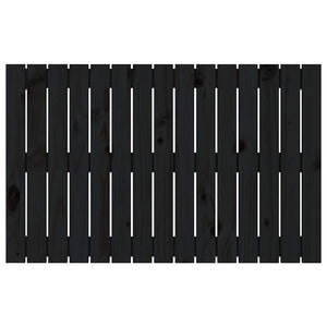 Schwarzes Wand-Kopfteil 95,5cm Kiefer Massivholz