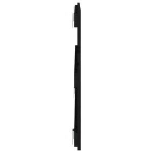 Schwarzes Wand-Kopfteil 95,5cm Kiefer Massivholz