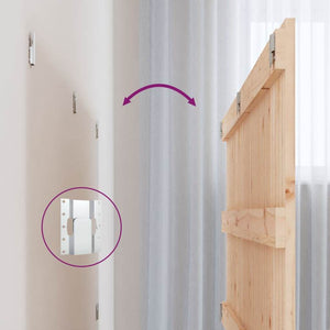 Wand Kopfteil 127,5 cm Kiefer Massivholz