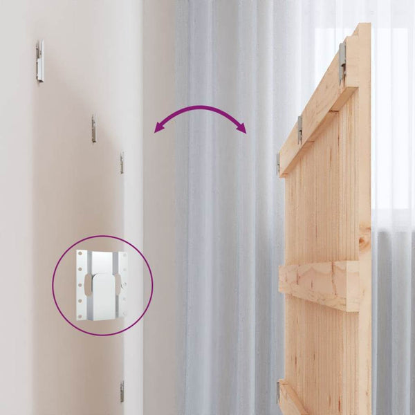 Wand Kopfteil 127,5 cm Kiefer Massivholz