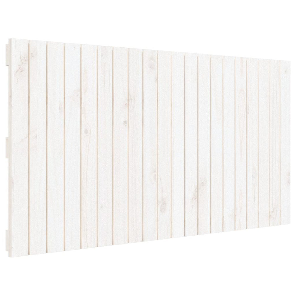 vidaXL Wall Headboard White 127.5x3x60 cm Solid Pine Wood
