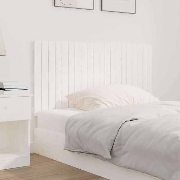vidaXL Tête de lit murale Blanc 127,5x3x60 cm Bois de pin massif