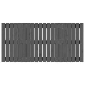 Graues Wand-Kopfteil 127,5cm Kiefer Massivholz