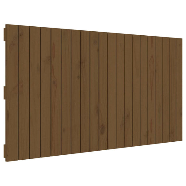 Wand Kopfteil Honigbraun 127,5cm Kiefer Massivholz