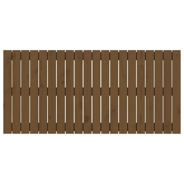 Wand Kopfteil Honigbraun 127,5cm Kiefer Massivholz
