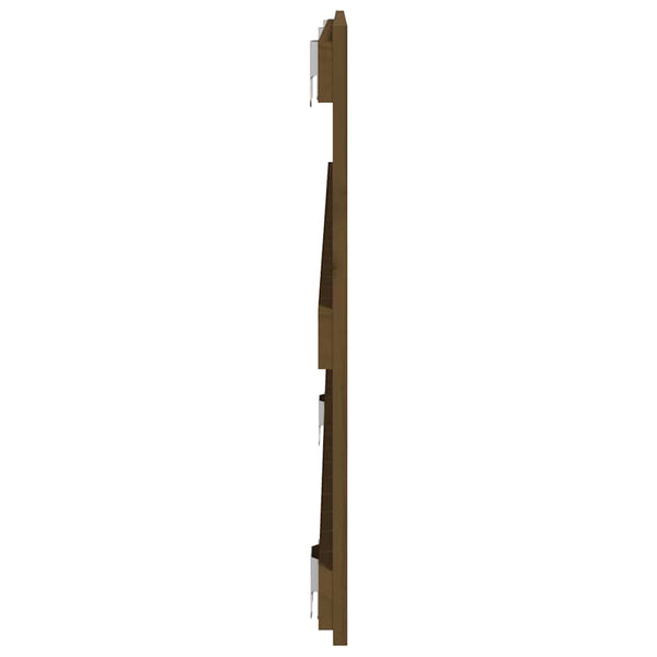 Wand Kopfteil Honigbraun 127,5cm Kiefer Massivholz