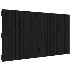 vidaXL Tête de lit murale Noir 127,5x3x60 cm Bois de pin massif