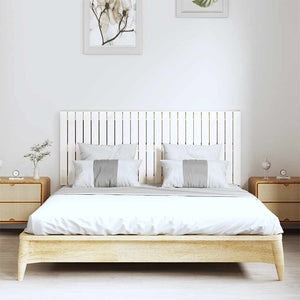Wand Kopfteil Weiß 147cm Kiefer Massivholz