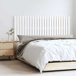 Wand Kopfteil Weiß 147cm Kiefer Massivholz