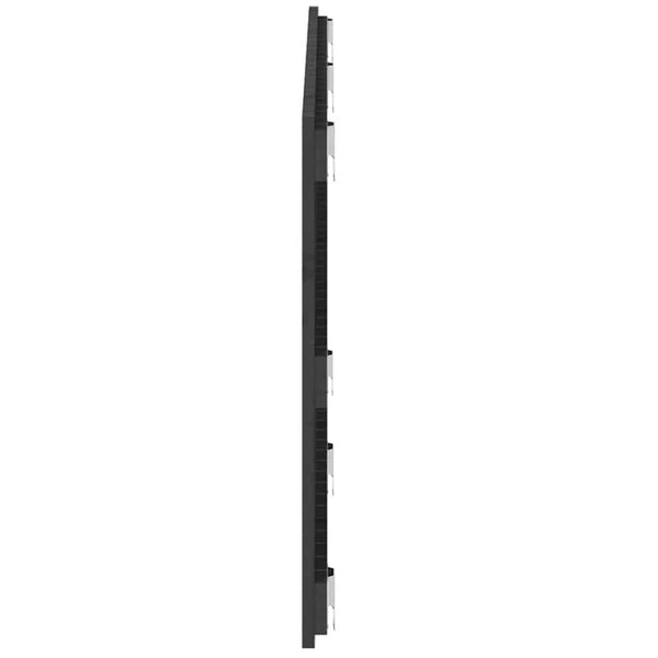Wand Kopfteil Grau 147cm Massivholz