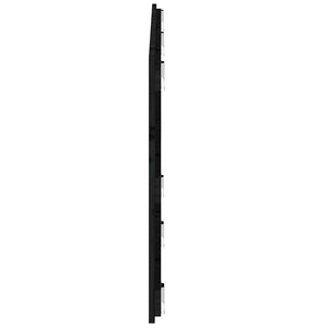Schwarzes Wand-Kopfteil 147cm Kiefer Massivholz