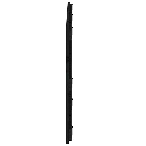 Schwarzes Wand-Kopfteil 147cm Kiefer Massivholz