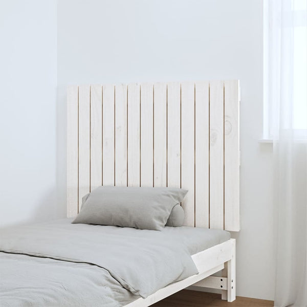 Wand Kopfteil Weiß 82,5 cm Kiefer Massivholz