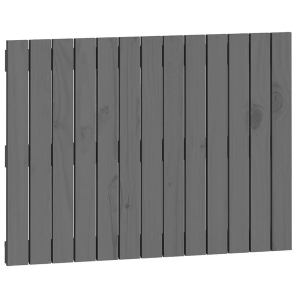 Graues Wand-Kopfteil 82,5 cm Kiefer Massivholz