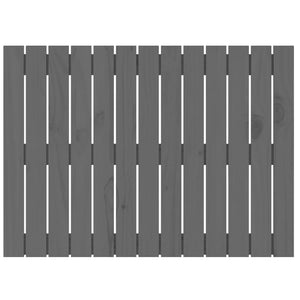 Graues Wand-Kopfteil 82,5 cm Kiefer Massivholz