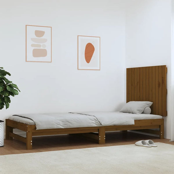 Wand Kopfteil Honigbraun 82,5x60cm Kiefer Massivholz