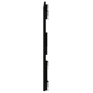Schwarzes Wand-Kopfteil 82,5 cm Kiefer Massivholz