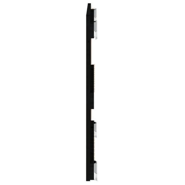 Schwarzes Wand-Kopfteil 82,5 cm Kiefer Massivholz