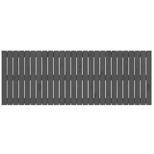 Wand Kopfteil Grau 166cm Massivholz