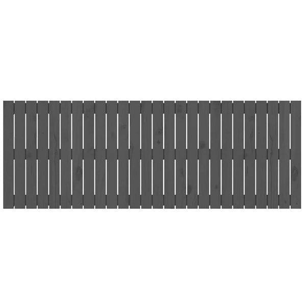 Wand Kopfteil Grau 166cm Massivholz