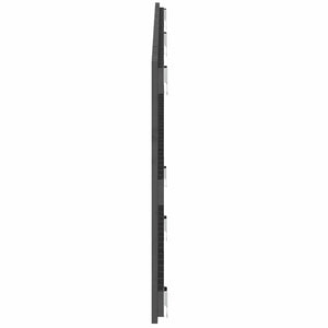 Wand Kopfteil Grau 166cm Massivholz