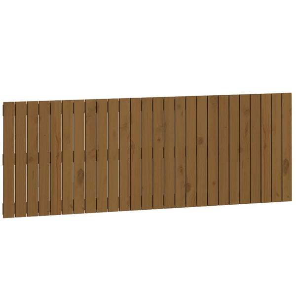 vidaXL Tête de lit murale marron miel 166x3x60 cm bois de pin massif