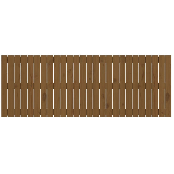 vidaXL Tête de lit murale marron miel 166x3x60 cm bois de pin massif