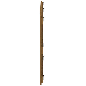 vidaXL Tête de lit murale marron miel 166x3x60 cm bois de pin massif