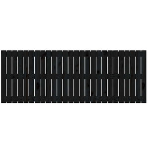 vidaXL Tête de lit murale Noir 166x3x60 cm Bois de pin massif