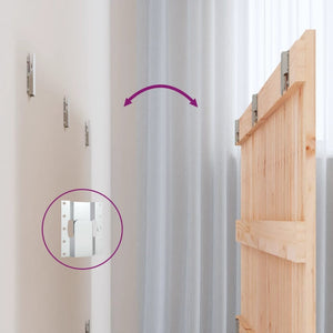 Wand Kopfteil 185cm Massivholz Kiefer