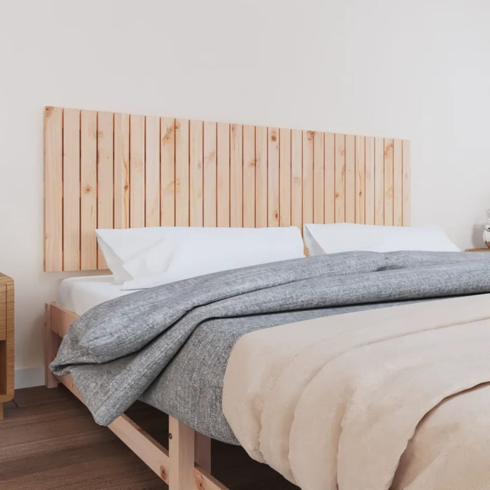 vidaXL Wall Headboard 185x3x60 cm Solid Pine Wood