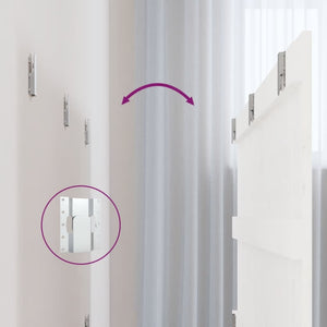 Wand Kopfteil Weiß 185cm Kiefer Massivholz