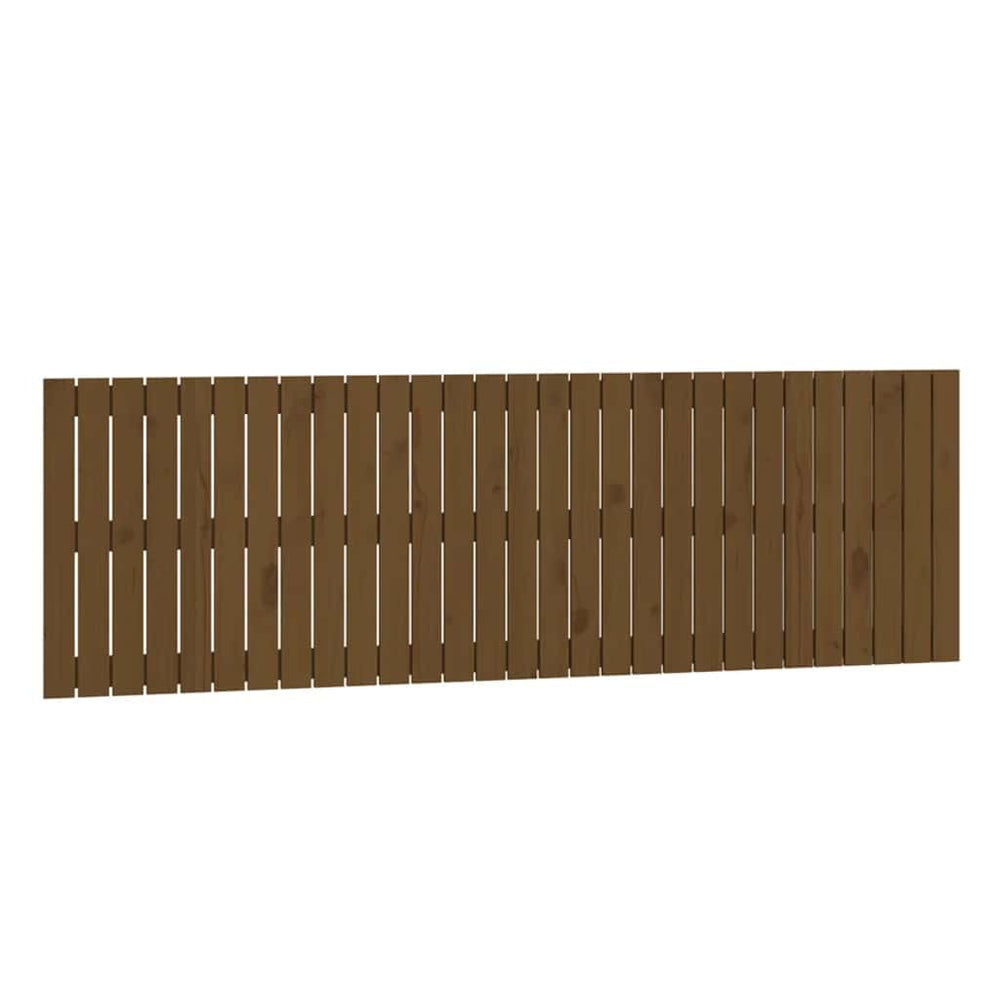 Wand Kopfteil Honigbraun 185cm Massivholz