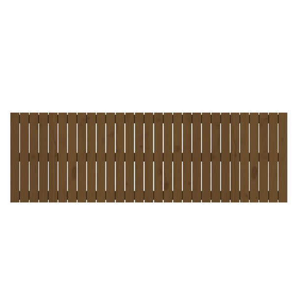 Wand Kopfteil Honigbraun 185cm Massivholz