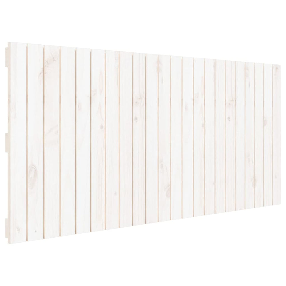 vidaXL Wall Headboard White 140x3x60 cm Solid Pine Wood