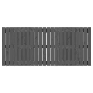 Graues Wand-Kopfteil 140 cm Kiefer Massivholz