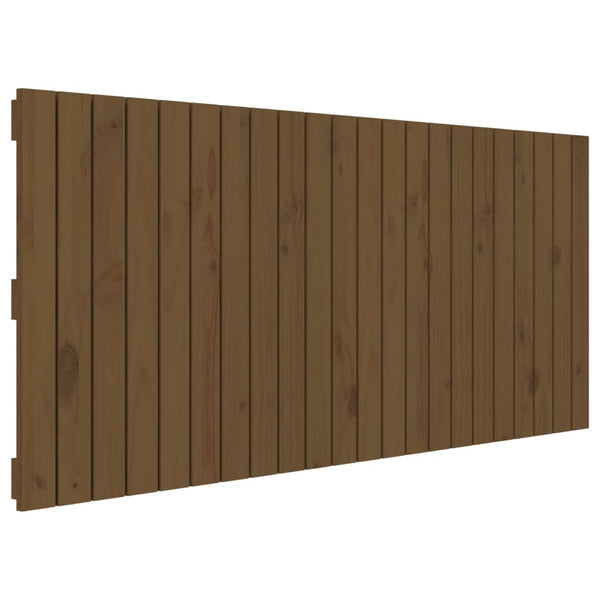 Wand Kopfteil Honigbraun 140cm Kiefer Massivholz